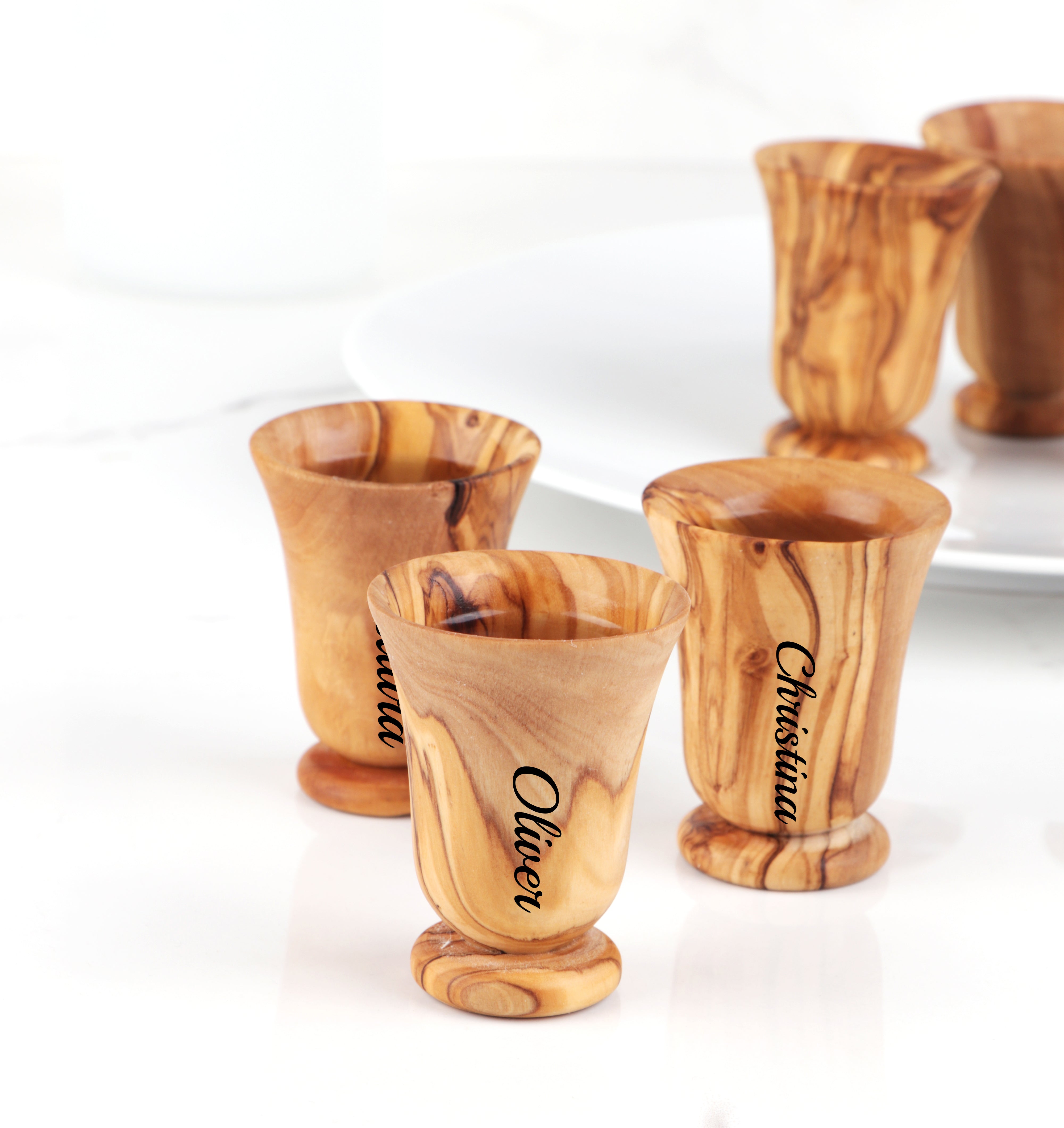 Shot Goblet Olive Wood - ArtisRaw